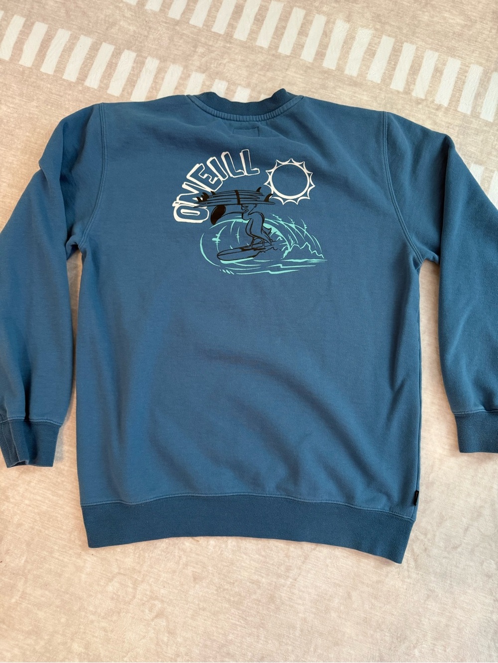 O'Neill Men's Blue Graphic Surf Crewneck Sweatshirt